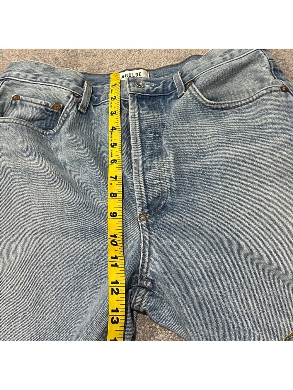 Agolde Riley High Rise Straight Leg Crop Jean - Picture 10 of 11